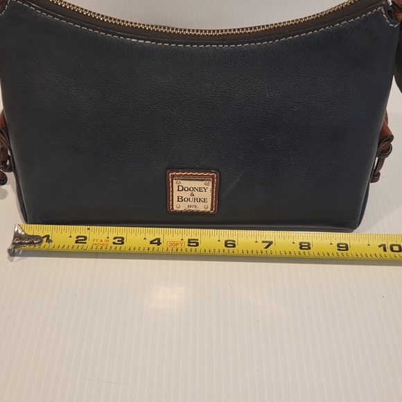 DOONEY AND BOURKE Navy Smooth Leather Small Crossbody Bag Purse Minimalist - Picture 15 of 16